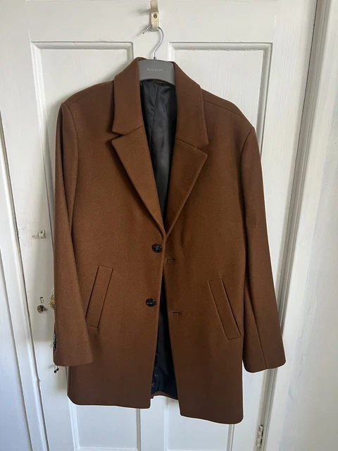 Burnt orange coat sales zara