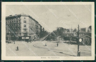Roma Città Via Nomentana Brunner 6555 cartolina MX2611 