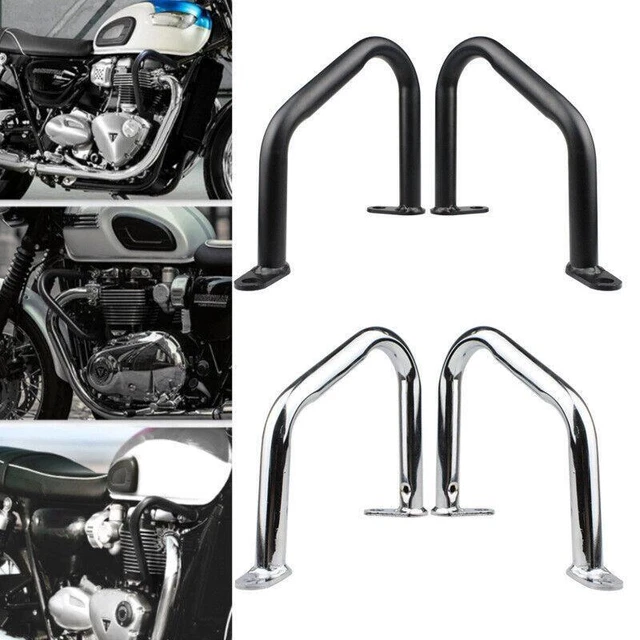 2×Motorcycle Engine Guard Steel Highway Crash Bars Engine Frame Protector