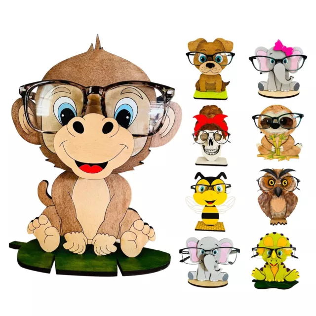 Animal Glasses Display Eyeglasses Holder Sunglasses Wooden Stand Display Rack