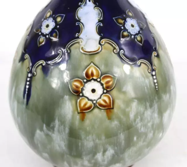 Royal Doulton Vase - Floral Emblem - c.1920   9.5 inches Tall  E. Violet Hayward 3