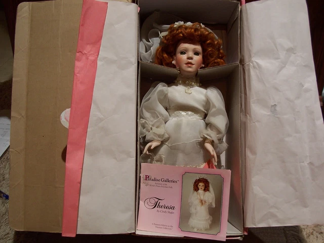Paradise Galleries Theresa Bride Doll 14" Porcelain Doll Treasury Collection BOX 2