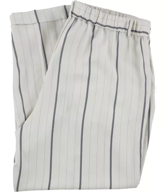 Vince Camuto Womens Pleated Casual Trouser Pants, Off-White, 14 2