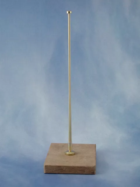 2 x Caldercraft Brass Vertical Flagstaffs For Model Boats 100mm Can Be Trimmed