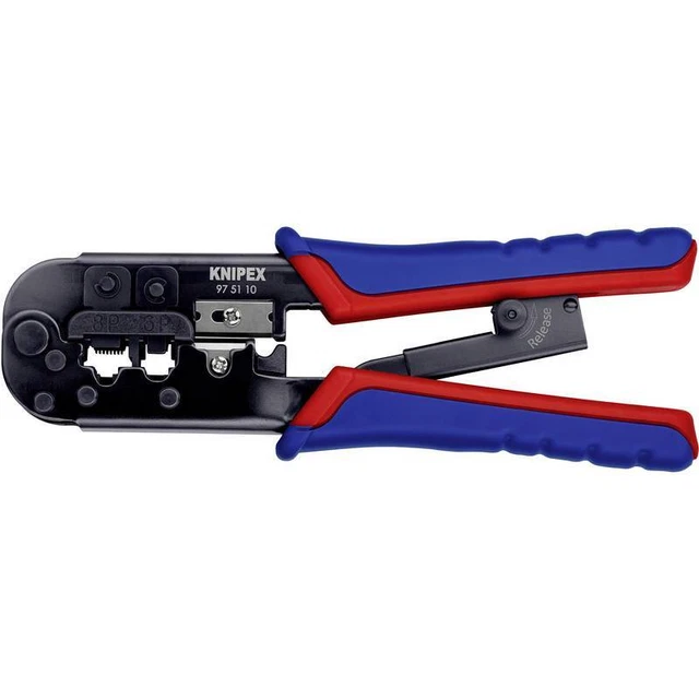 Knipex Pinza crimpatrice Spina modulare (Western) RJ11, RJ12, RJ45 97 51 10