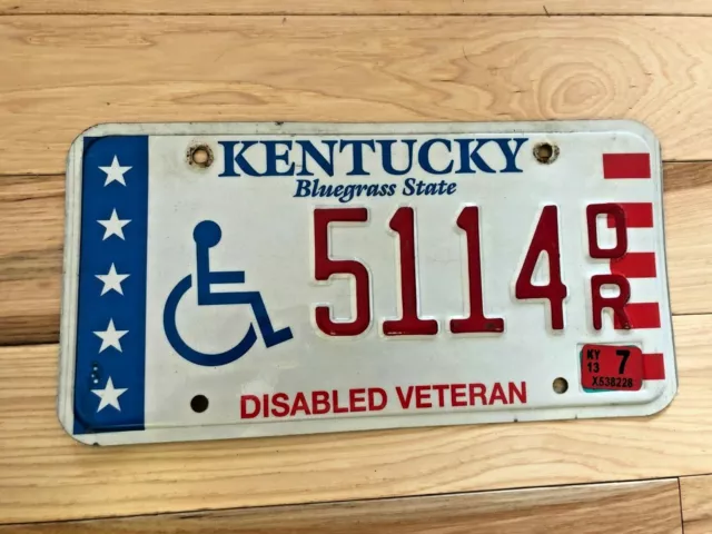 Kentucky Disabled Veteran License Plate