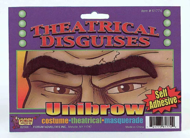 Black Self Adhesive Fake Unibrow Eyebrow