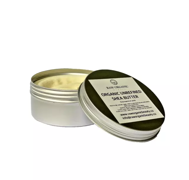 Shea butter RAW Unrefined 100% Organic Vegan pure and natural, TINNED AND SOFT