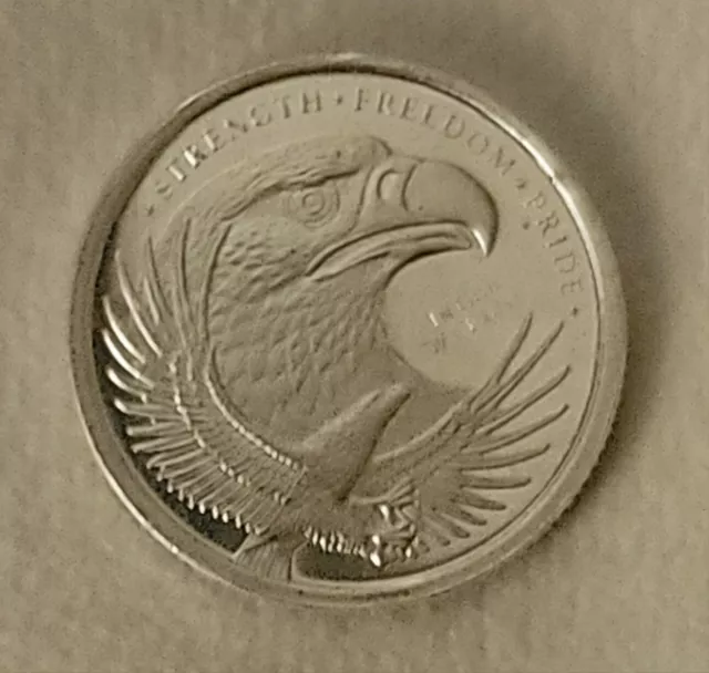 Pure Silver .999 GSM 1/10 of 1 oz Double Eagle Round Coin silver bullion