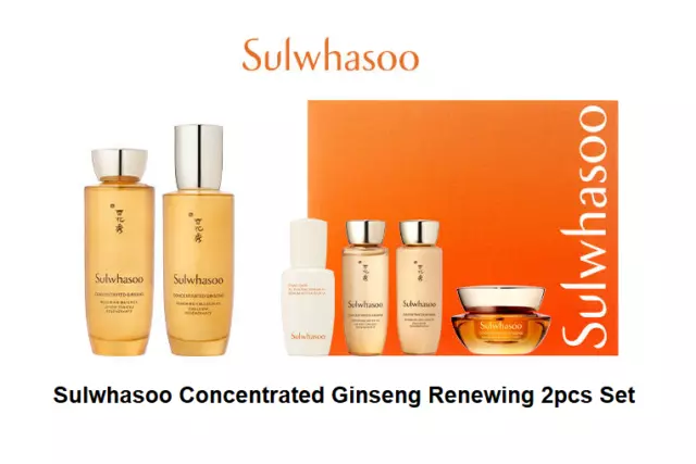 Sulwhasoo Concentré Ginseng Renouvelant 2pcs Set Cosmétiques Coréens