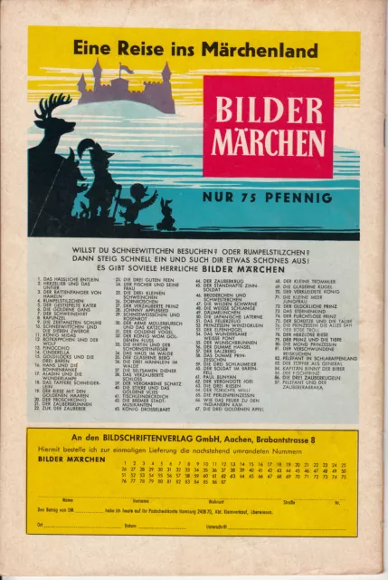 BILDERMÄRCHEN Nr. 87 (2) guter ZUSTAND HLN 87 bsv Bildschriften 1.Auflage 2