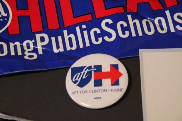 Autocollant neuf épingle et voiture Hillary Clinton 2016 enseignant démocrate éducation syndicat 2