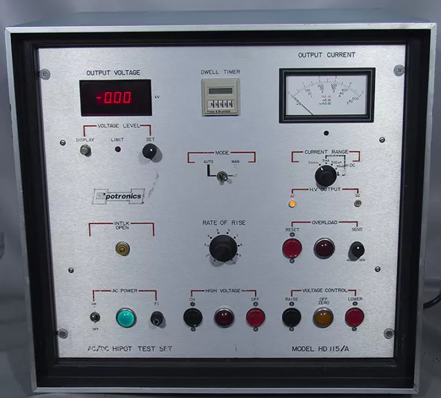 Hipotronics-Hubbell HD115-Auto AC/DC Hipot Dielectric Insulation Tester 15kV DC