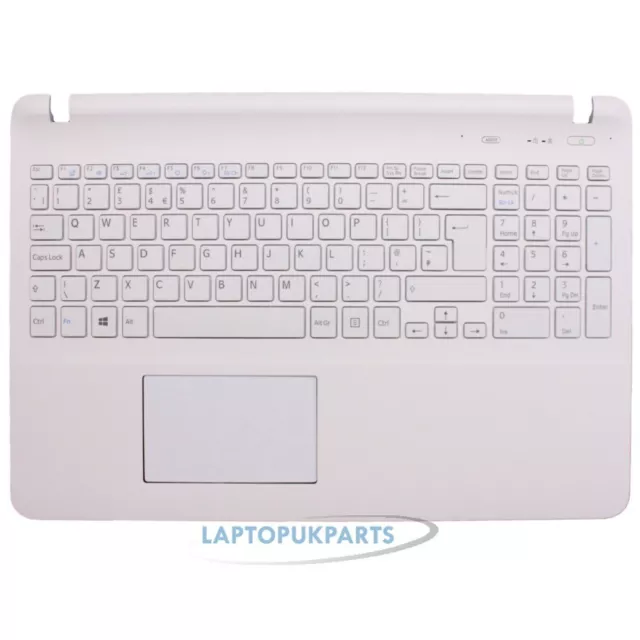 New Replacement For Sony VAIO SVF152C29M White Palmrest Keyboard Touchpad UK