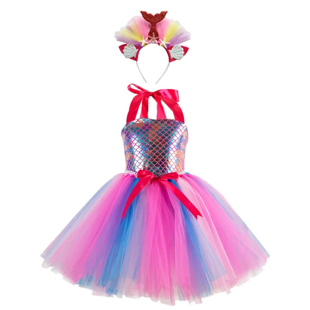 Set di costumi con gonna a maglie coda coda a filo abiti abiti per feste di