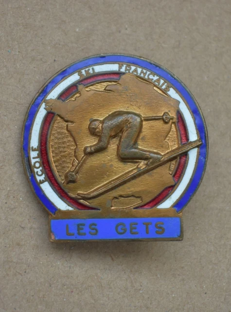 Insigne Ancien Ski ESF Le Mont Doré Par Fia
