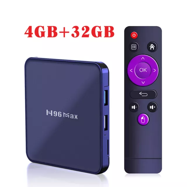 H96 Max V12 Lettore multimediale Smart TV Box Android 12.0 Set Top Box 2,4G/5G dual-band 3