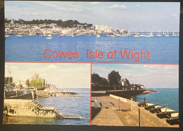 England Cowes IOW Greetings multi-view - unposted