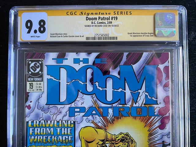 Doom Patrol 19 CGC 9.8! Signed by R. Case 1st Grant Morrison, 1st Crazy Jane! 2