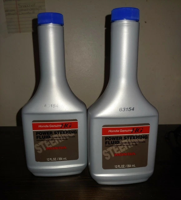 2 X BOTTLES GENUINE HONDA OEM POWER STEERING PUMP OIL 12oz FLUID NEW