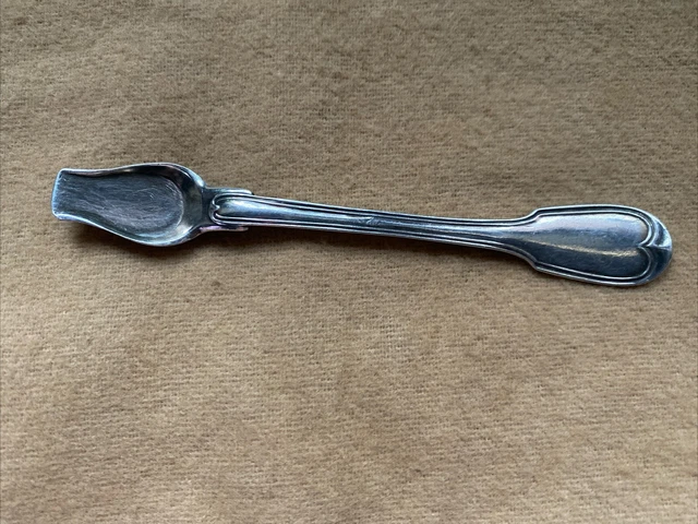 Belle paire de cuillères à soupe, argent massif, poinçon 1er coq
