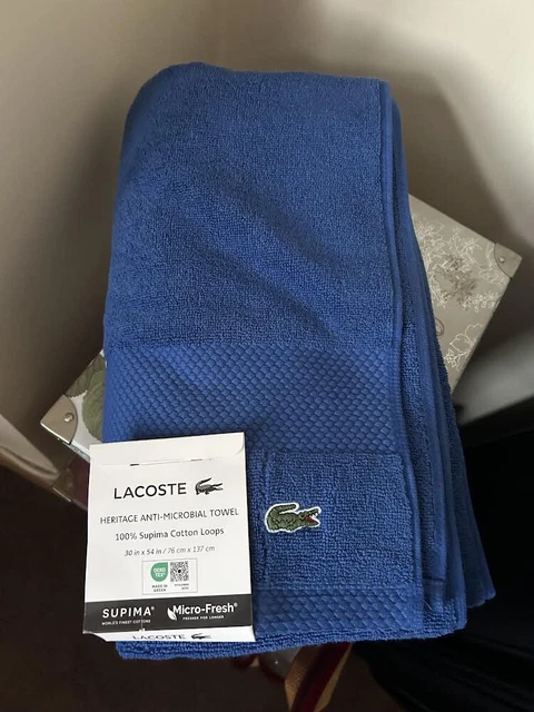 RARE MEN S GREEN Cream Jeremyville Lacoste Parfums Gym Sports Travel Hand Towel 9.99 PicClick UK