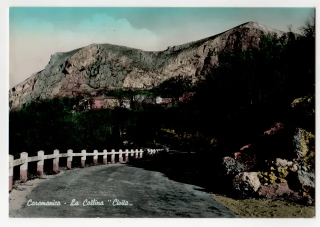 Cartolina Caramanico Terme Pescara La Collina Civita  Viaggiata 1960