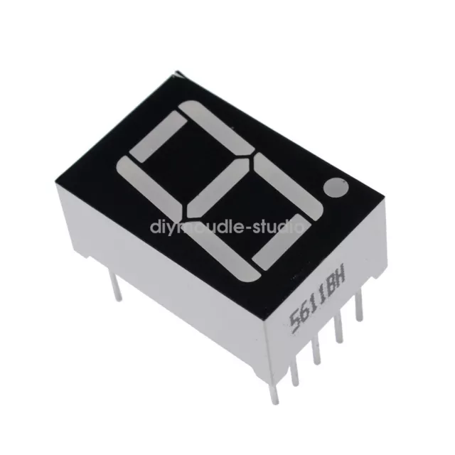 10PCS 0.56" 7 Segment Red LED Display 1 Digit Common Anode