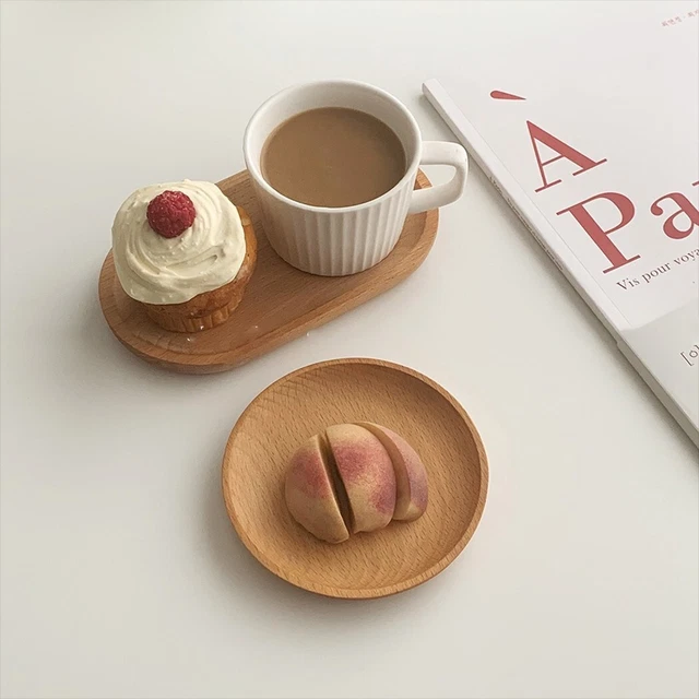 Venta caliente portátil placa de madera almacenamiento leche merienda de la tarde
