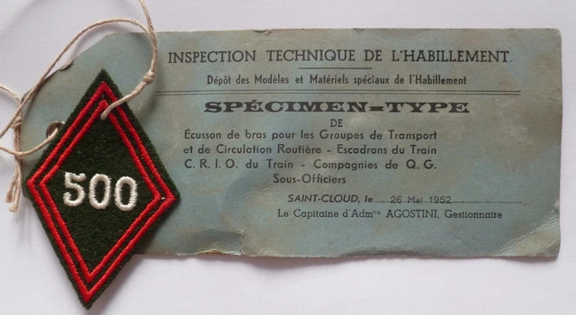 Insigne Losange tissu modèle 1945 Patch RI REGIMENT INFANTERIE ORIGINAL