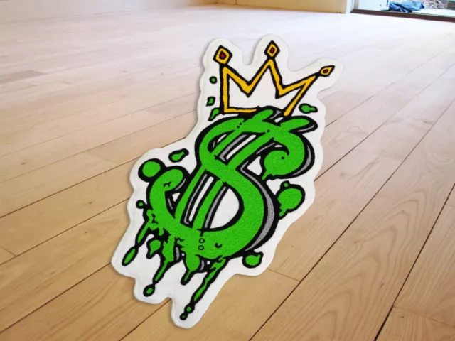 American Dollar USD Currency Sign Crown Floor Door Mat Living Room Rugs Carpet