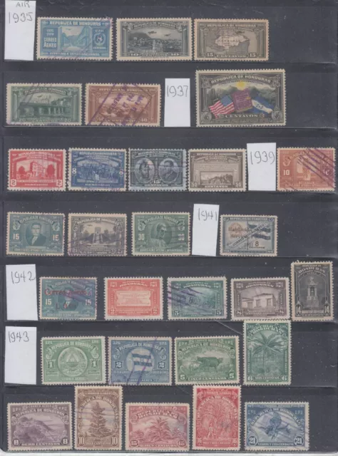 Honduras 1935-1952 A mint and used airmail collection mostly sound.