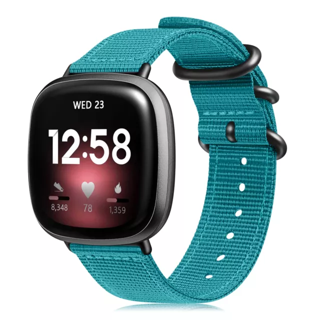 Soft Nylon Sport Replacement Strap Wrist Bands For Fitbit Versa 3 / Fitbit Sense