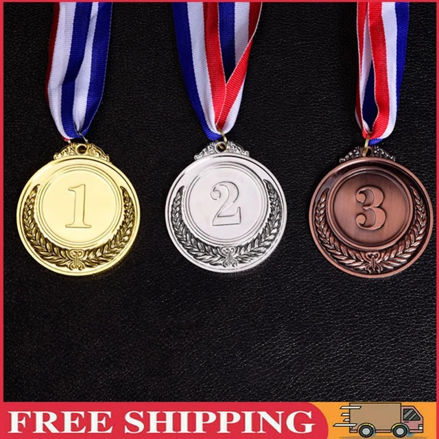 2 Inches Gold Silver Bronze Prizes Round Winner Awards for Competitions Party
