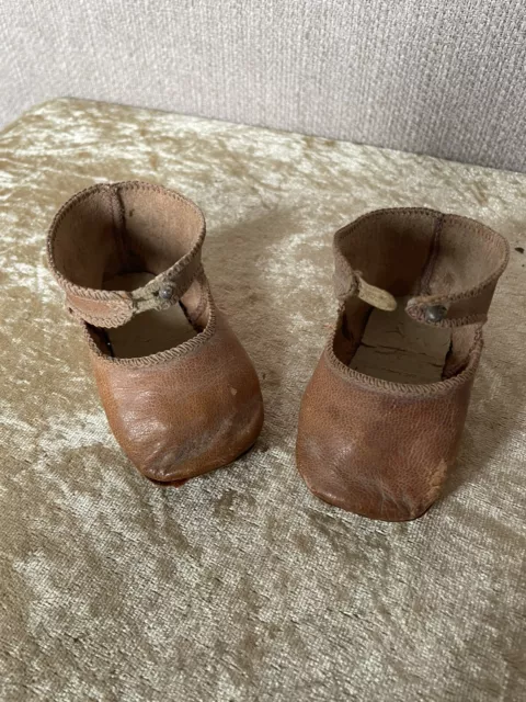 Ravissantes Chaussures Pour Poupee Ancienne
