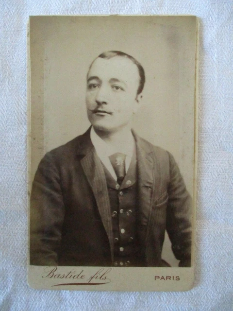 PORTRAIT DE JEUNE Homme Dessin Ancienne Crayon Sur papier Début Siècle