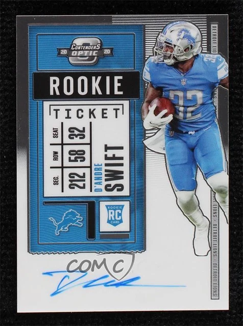 2020 Panini Contenders Optic Ticket RPS D'Andre Swift #115 Rookie Auto RC
