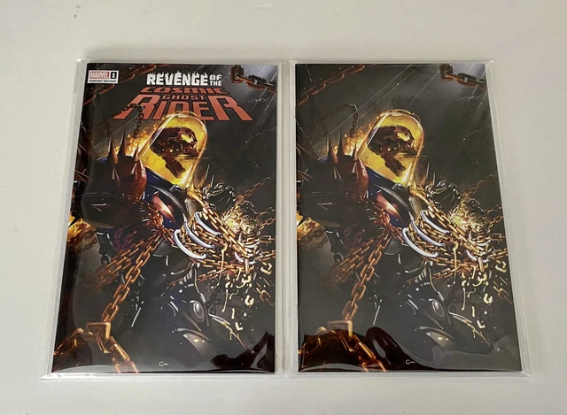 Revenge Of The Cosmic Ghost Rider 1 Crain Trade dress + Virgin Variant COA