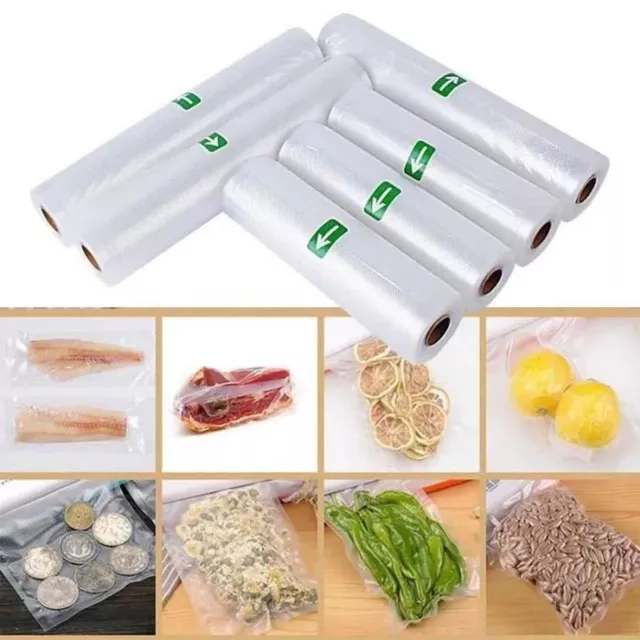 Rouleaux Sac sous vide Appareil Alimentaire 6 Rouleaux 20X500 CM + 28X500 CM