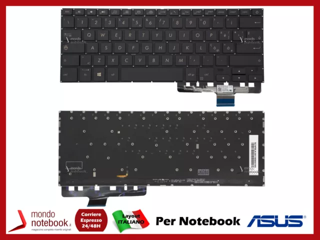 Clavier Italien Ordinateur Portable ASUS UX450 UX450FD UX450FDX (Noir) Jeu