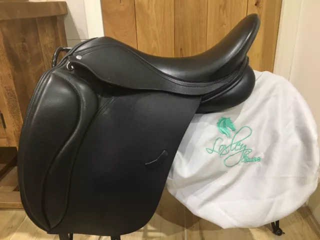 17.5” Loxley Dressage Saddle ADJUSTABLE Tree  Black Manufactured 2022! RRP £2150