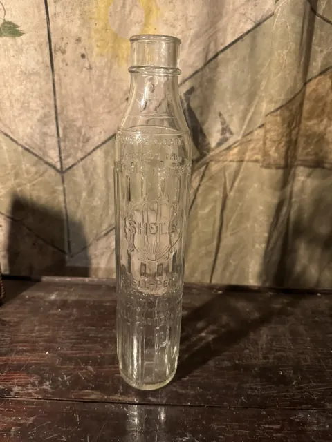Shell Glass Oil Bottle FOR SALE! - PicClick