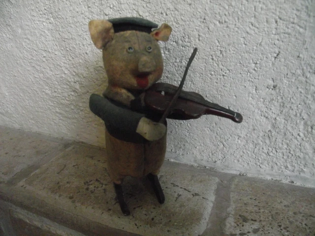Automate Schuco Ancien – Cochon Joueur De Tambour – Jouet Mécanique Collection