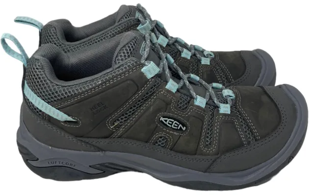 NEW! Keen Size 9 Women's Circadia Vent Gray Blue Waterproof Hiking Shoes 39.5 EU