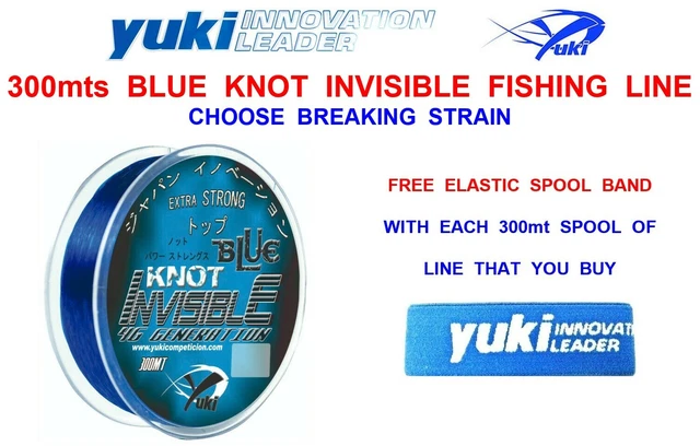 Fil De Pêche Nylon Invisible Yuki – Bobine 300 M, Résistance 15,5 Lb, Diamètre 0,25 Mm