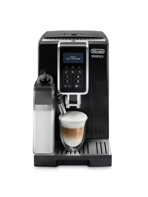 De'Longhi Dinamica Bean to Cup Coffee Machine in Black ECAM350.55.B Refurbished