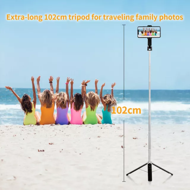 Flexible Phone Tripod Holder Stand Selfie Stick Bluetooth Remote For iPhone 3