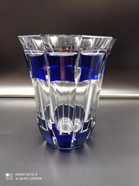 Vase Amphore En Cristal Baccarat – Couleur Bleu – Occasion Très Bon état