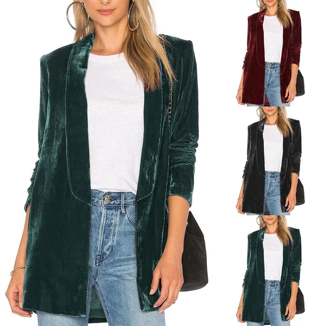 Blazer Femme Vimoli - Élégant Bureau/Casual | Polyester, Devant Ouvert
