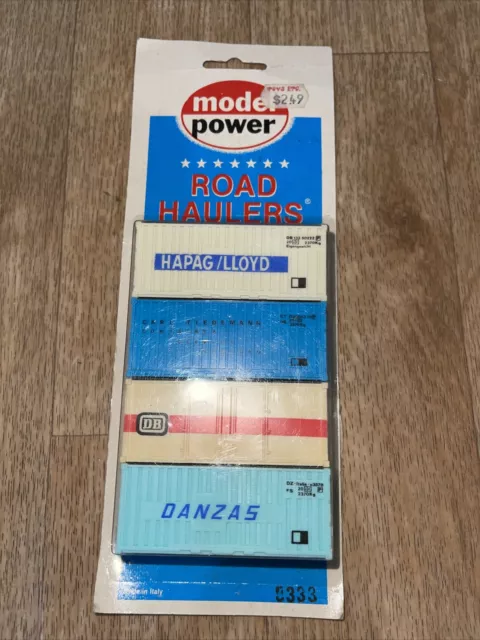MODEL POWER ROAD HAULERS HO GAUGE 1:87 SCALE 20' CONTAINERS  9333 new